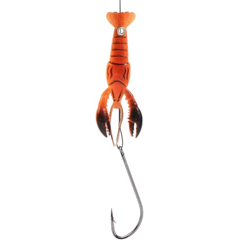 GARVALON 4pcs Soft Fishing Lures Crawfish Baits 95mm Artificial Wear-Resistant Swim Baits for Freshwater Bass Anglers Outdoor Fishing