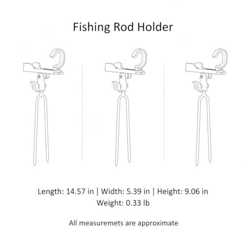 Fishing Rod Holder with Ground Spike, Foldable Metal Stake for Riverbank and Seaside Angling (1 PC) - color: Red