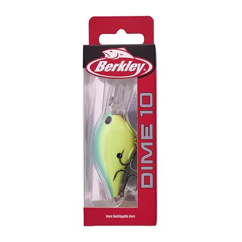 Berkley Dime Fishing Hard Bait - color: Blue Chartreuse, size: 2 1/2in - 3/5 oz