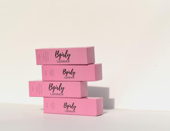 | Handmade, Vegan, Moisturizing Lip Gloss, Non-Sticky Lip Gloss (Pinkberry)