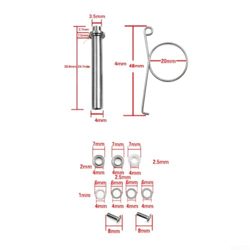 Comprehensive Fishing Reel Tool Set Handle Knob, Shaft Bearings, Washers, And Screws For Enthusiasts