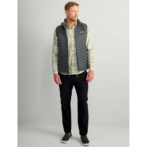 HUK - Men's Scale Vest, DWR Insulated Performance Fishing Vest - color: Night Owl, size: Large