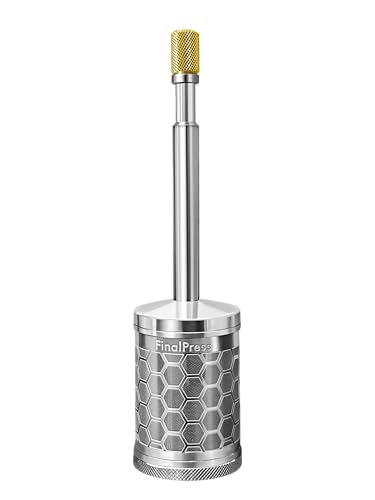 FinalPress Portable Coffee & Tea Maker V3 with Bottom Lid for Easy Cleanup | Stainless Steel Micro French Press | Ideal for Travel, Home, and Camping | Original & Patented