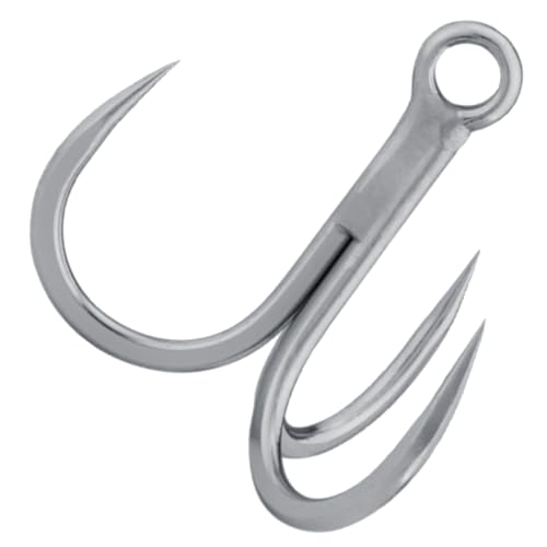 BKK GT-REX Barbless Treble Hook | 7X | Saltwater Ultra-Antirust Coating | Hand Ground | Popping & Stick Baits - size: 7/0#