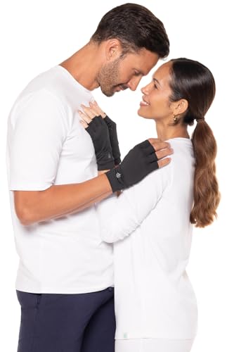 Coolibar Fingerless UV Sun Gloves - UPF 50+ Sun Protection - Ouray - color: Black, size: Small