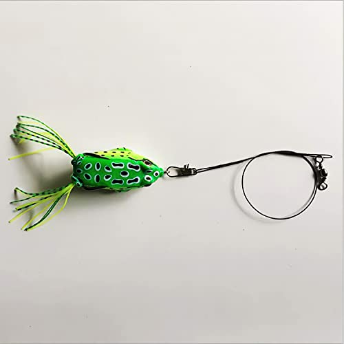 50pcs Fishing Wire Leaders Nylon-Coated Fishing Line Trace Lure Leaders with Swivels and Snaps Stainless Steel Fishing Tackle Leaders Tackle - color: Green, size: 12inch 50PCS