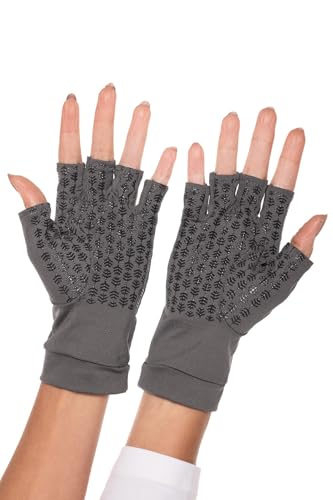 Coolibar Fingerless UV Sun Gloves - UPF 50+ Sun Protection - Ouray - color: Charcoal, size: X-Large