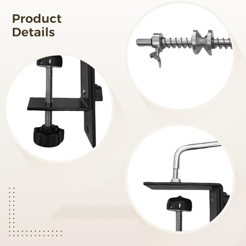 Fishing Line Winder Spooler, Aluminum Alloy Spooling Station with Steel Frame, Adjustable Rotating Axis, Clamp for Workbench, Fishing Line Spooler Machine with Multiple Accessories
