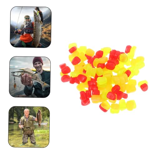 150pcs Simulation Corn Lure Soft Baits Floating Artificial Carp and Trout Fishing Bait Silicone Material Freshwater Fishing