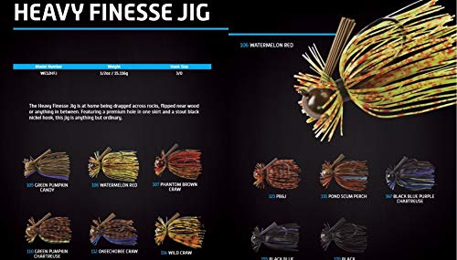 War Eagle Heavy Finesse Jig Bass Fishing Lure - color: Wild Craw, size: 1/2 oz
