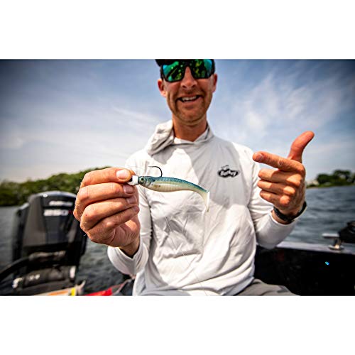 Berkley PowerBait The Champ Swimmer Fishing Soft Bait - color: HD Blueback Herring, size: 4.6"