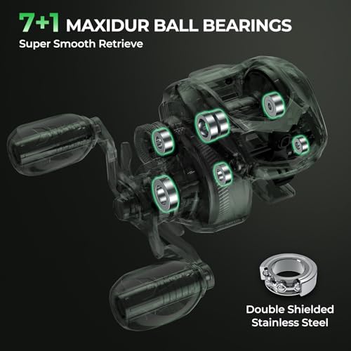 KastKing Spartacus II Twin-Tip Fishing Rod and Reel Combo, Spinning & Casting Combo, Fishing Poles and Reels Combo, KastFlex IM6 Graphite Blanks, 2-Piece Rods with Extra Tip - style: Cast-7'1'' Mh- Left Handed (2 Pcs+ Extra Tip)