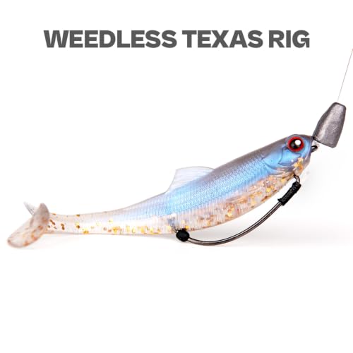 OJY&DOIIIY Offset EWG Worm Fishing Hook, Dual Anti-Slip Bait Keeper System Wide Gap Texas Rig Hook for Soft Plastic Baits 40/30-Pack 1/0 2/0 3/0 4/0 5/0 - size: 5/0 - 30Pack