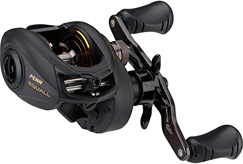 Penn Squall Low Profile Baitcast Fishing Reel - size: 200| Left
