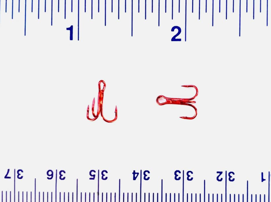 50 Gerry's Tackle Super Strong Red Treble Hooks Size 16