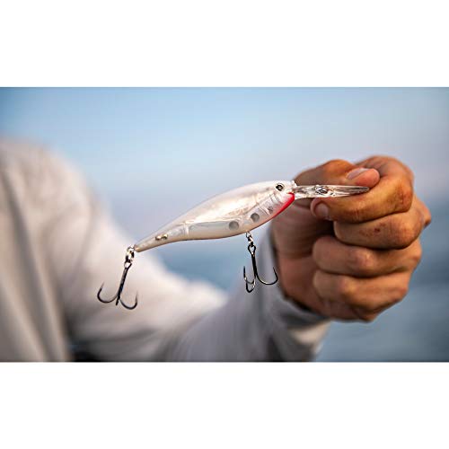 Berkley Flicker Shad Fishing Lure, Blue Smelt, 5/16 oz, 2 3/4in | 7cm Crankbaits, Size, Profile and Dive Depth Imitates Real Shad, Equipped with Fusion19 Hook - color: Blue Smelt, size: 2 3/4in - 5/16 oz
