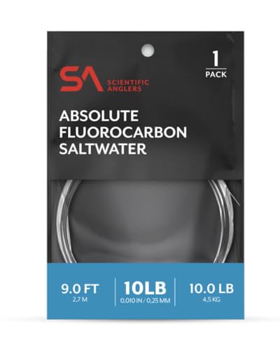 Scientific Anglers Absolute Fluorocarbon Saltwater Leader 9 ft Single Pack - size: 20 lb