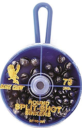Eagle Claw Split Shot Sinker Assortment, 78 PC