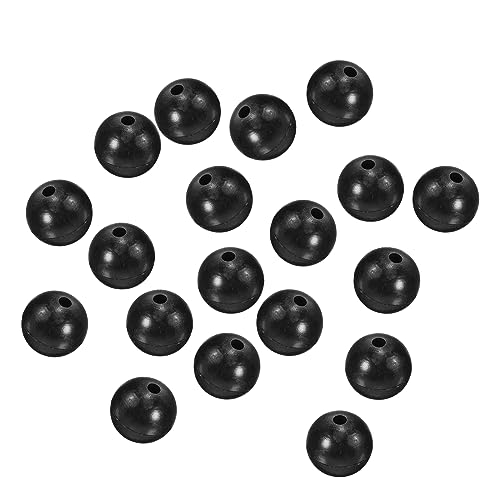 M METERXITY Glow Fishing Beads - Plastic Luminous Round Bait Egg Lure Rig Apply to Outdoor Tackle Tool - size: 12mm