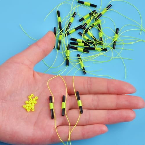 Fishing Bobber Stops, Slip Bobber Stoppers for Fishing Line | Float Bobber Stop String Knots with Beads - style: 200pcs