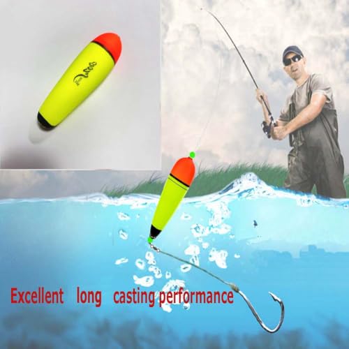6 pcs Slip Bobbers Floats EVA-Slider-Bobbers Slip Corks Catfish Bobbers Assortment EVA Foam 80g, 50g, 30g,15g - size: 4pcs-80g(2.8oz)