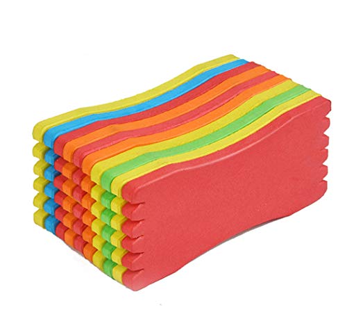 Toasis Fishing Leader line Holder Foam Board Snelled Hook Keeper Pack of 10 - size: 5 x 12cm