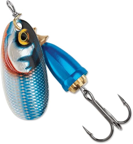 BLUE FOX Classic Vibrax, Inline Spinner Lure for Trout Bass Walleye and Salmon Premium Fishing Spinner - color: Gilded Blue Steel, size: 3