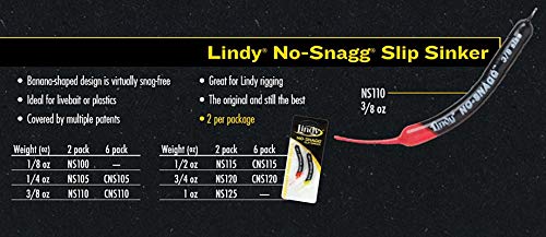 Lindy No-Snagg SLP Snkr - color: Standard (2 Pack), size: 3/4 oz