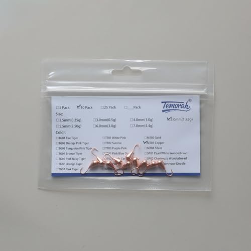 10 Pieces 3.0-6.0mm Teardrop Tungsten Ice Jig - color: MT03 Copper, size: TIJ02 4MM 10PCS