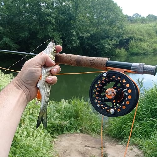 Kylebooker Large Arbor Fly Fishing Reel 3/4wt 5/6wt 7/8wt - color: Black, size: 5/6wt