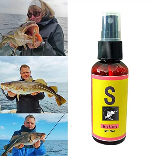 Scent Fish Attractants for Baits - 60ml Natural High Concentration Fish Bait, Safe & Effective Fish Bait Attractant Enhancer Liquid, Practical Anglers Fishing Equipment Accessories - color: 5 PCS