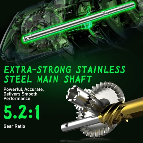 One Bass Fishing Rod Reel Combos, Spinning & Casting Combo, Graphite 2Pc Blanks, Stainless-Steel Guides, Super Polymer Handle - color: Spinning Combo-1 PACK, size: 6'0"