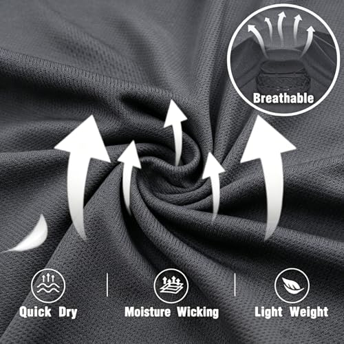 LeeHanTon Men UPF 50+ Sun Protection Hoodie Long Sleeve Shirts Dry-Fit UV Breathable Work Athletic Summer Pullover Sweatshirt - color: A-dkgy-with Mask, size: Medium