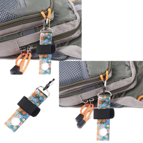 Minhe 2 pcs Fly Fishing Floatant Bottle Holder With Karabiner Clip Nylon Sinkant Webbing Bottle Holder For Securing Floatant Bottles To Fishing Apparel