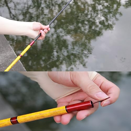 Carbon Fiber Tenkara Fishing Rod Kit Bank Poles for Catfishing All Waters - size: 8.8Ft