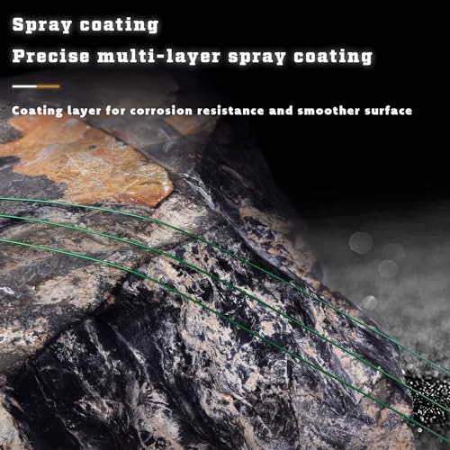 50pcs Fishing Wire Leaders Nylon-Coated Fishing Line Trace Lure Leaders with Swivels and Snaps Stainless Steel Fishing Tackle Leaders Tackle - color: Black, size: 12inch 50PCS