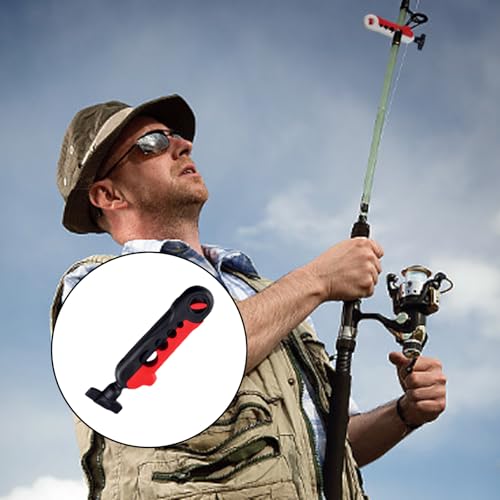 Light Weight Fishing Reel Winders Portable Reel Line Spoolers Machine Baitcasting Rotating Reel Spoolers - color: Red and white
