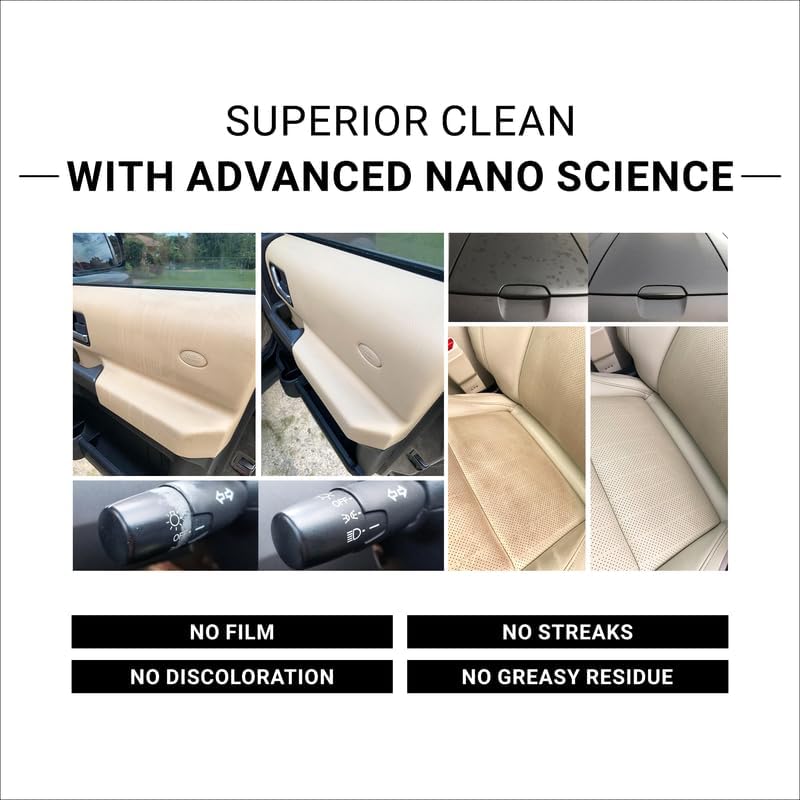 CAR GUYS Super Cleaner | Effective Car Interior Cleaner | Leather Car Seat Cleaner | Stain Remover for Carpet, Upholstery, Fabric, and Much More! | 18 Oz Kit with Microfiber Towel
