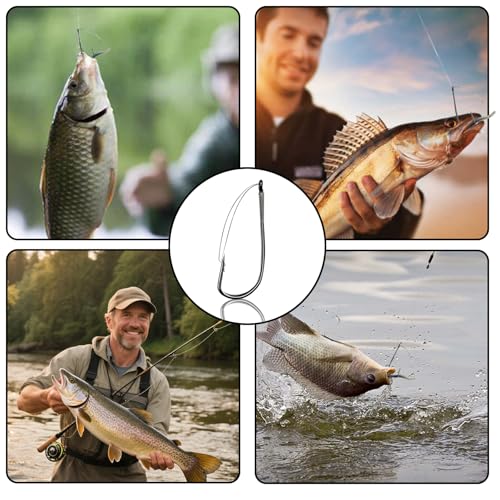 9KM DWLIFE Weedless Wacky Rig Hooks 30PCS Bass Hooks Super Strong Wacky Worm with Wire Guard for Neko Rig - size: 3/0#