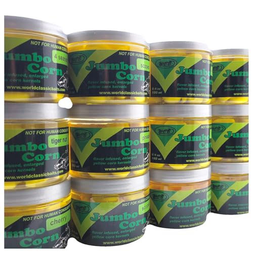 WCB Carp Baits - Flavored Jumbo Corn Bait - Ideal for Carp Fishing - style: Flavor: Banana