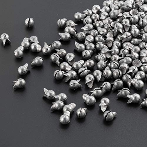 Dr.Fish 100 Pack Removable Split Shot Weights Lead Fishing Sinkers Fly Fishing Line Sinkers Reuseable Clip On Weights Freshwater Saltwater - size: #BB(1/80 oz)
