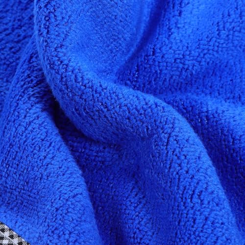 Luxshiny Fishing Towels with Clip, Super Absorbent Microfiber Rod Care and Hand Drying Towels, 2pcs for Outdoor Sports, Camping, Fitness, and Marine Use