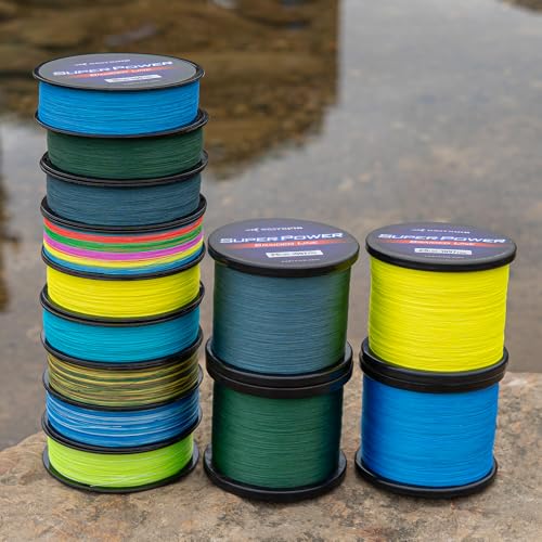 KastKing SuperPower Braided Fishing Line - Abrasion Resistant Braided Lines – Incredible Superline – Zero Stretch – Smaller Diameter – A Must-Have! - color: X4-Low-Vis Gray, size: 20LB(500 Yds)