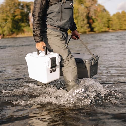 YETI LoadOut GoBox Collection, Divided Waterproof Cargo Case, Dry Box, Camera Case, Fishing Tackle Box - color: Black Forest Green, size: GoBox 15