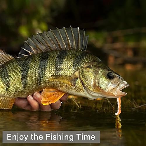 Paddle Tail Swimbaits, 50 PCS Ribbed 3 Inchs Soft Plastic Fishing Lures for Bass Trout Crappie Walleye Saltwater/Freshwater Fishing - color: Yellow Black