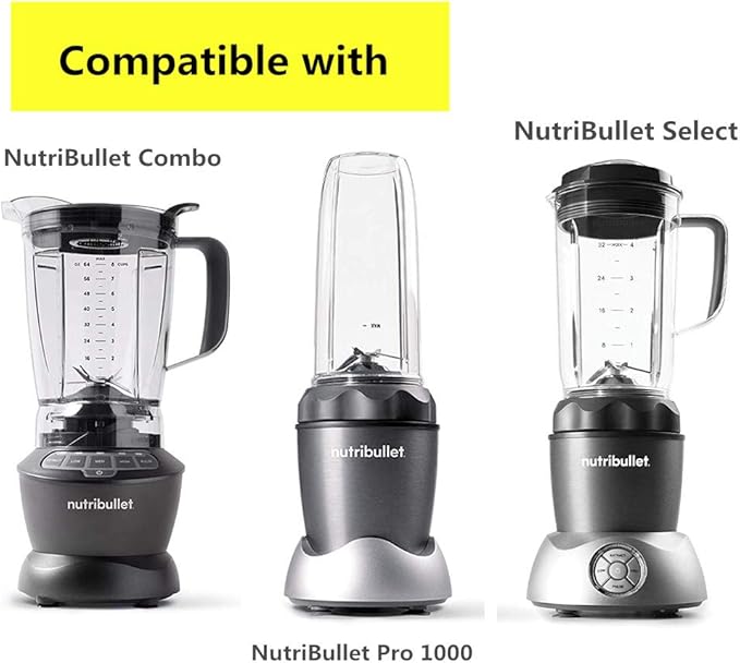 Replacement Parts cup with To-Go Lid ,Compatible with NutriBullet Blender Combo NutriBullet Pro 1000 and NutriBullet Select 2.0 (24oz travel cup)