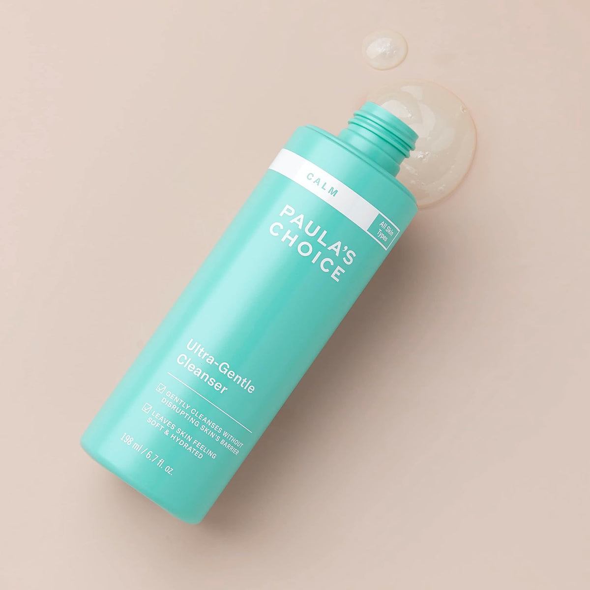Paula's Choice CALM Ultra-Gentle Face Cleanser for Sensitive Skin, Facial Wash, Calms + Soothes Redness, Daily Face Wash for Rosacea-Prone & Eczema-Prone Skin, & Fragrance-Free, 6.7oz
