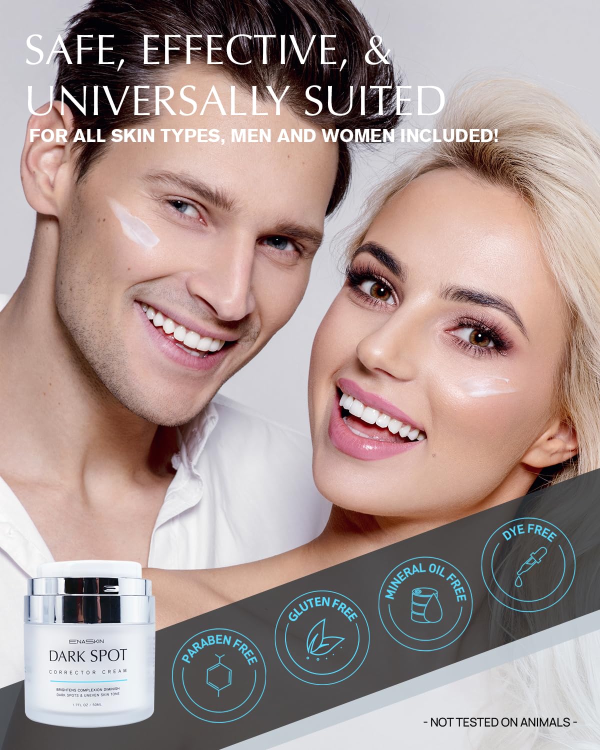 Dark Spot Remover for Face and Body: Hyperpigmentation Treatment - Natural Ingredient - Freckle/Melasma/Sun Spot/Age Spot Remover - Dark Spot Corrector Cream for Women and Men
