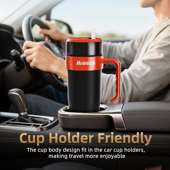Personal Blender for Shakes and Smoothies with 6 Blades, 21oz(600ml) Personal Size Juicer USB-C Rechargeable with Straw Brush&Lid, for Home, Gym, Travel, Kitchen (Black)