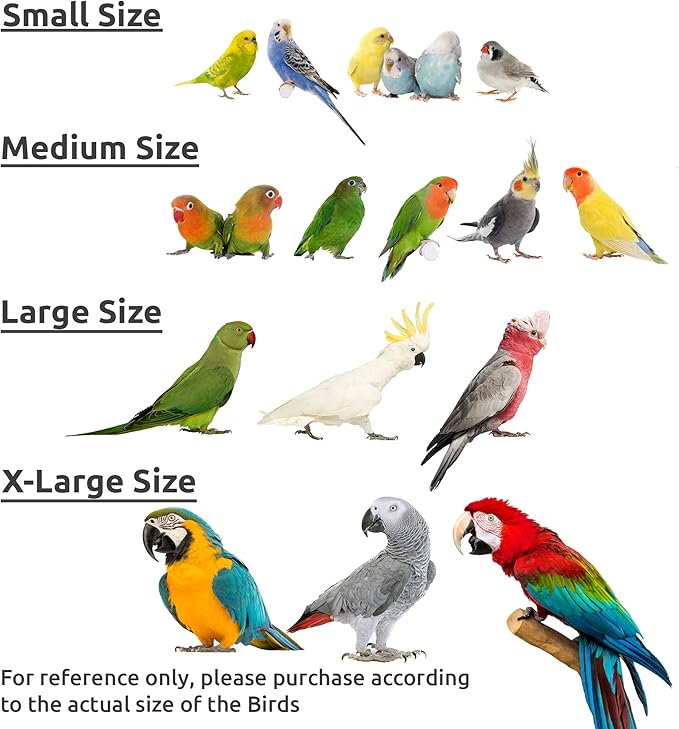 SIMENA Bird Blanket for Cage, Corner Fleece Bed for Birds, Cozy Bird Warmer, Parrot House for Cage, Cuddle Nest Hanging Toy for Lovebirds Parakeet (XL)